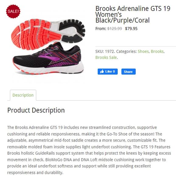 Brooks Adrenaline GTS 19 Running Shoes - Picture 13 of 13